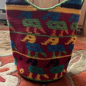 Handmade zip top purse